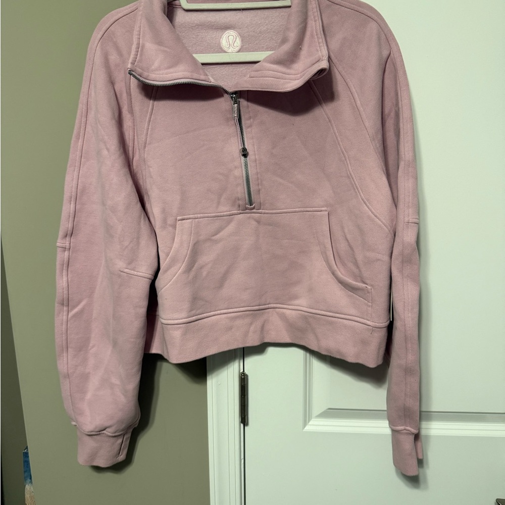 lululemon athletica Pink Scuba Funnel Neck